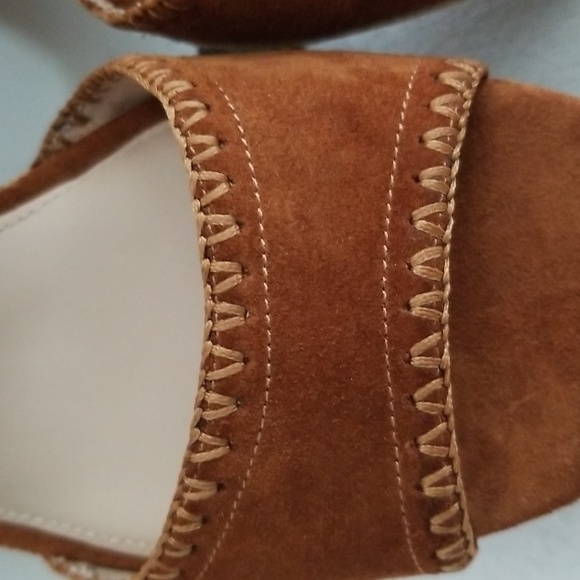 New Via Spiga Izett Suede Espadrille Wedge Sandals - Picture 10 of 11